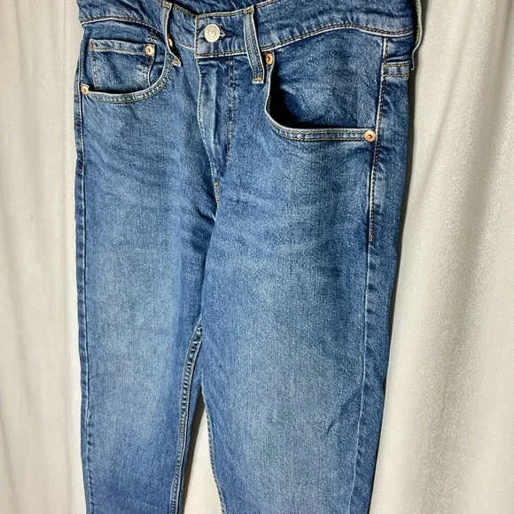 Levi's 512 Slim Taper Fit Blue Jeans W32 L32 - Picture 3 of 8